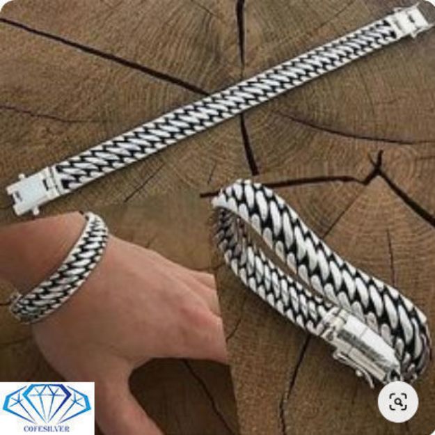 دستبند نقره مدل 5036