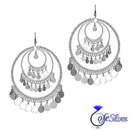 گوشواره نقره مدل 7005