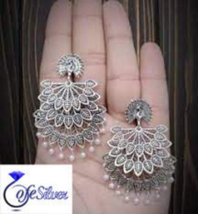گوشواره نقره مدل 7020