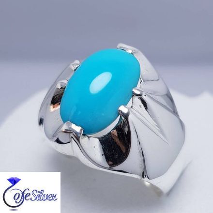 انگشتر نقره فیروزه فیروزه مدل 1018