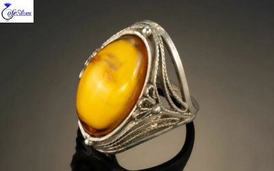 ترکیب انگشتر نقره با سنگ های معدنی