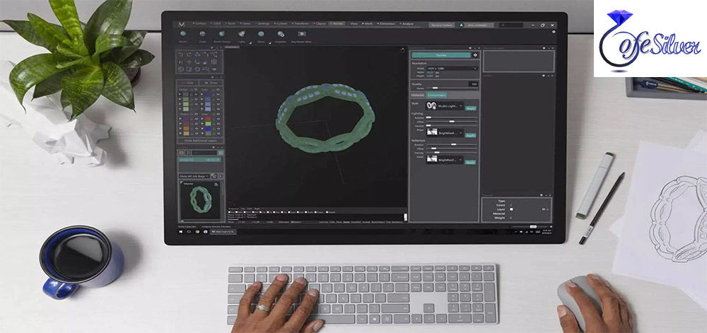 آموزش طراحی سه بعدی جواهرات