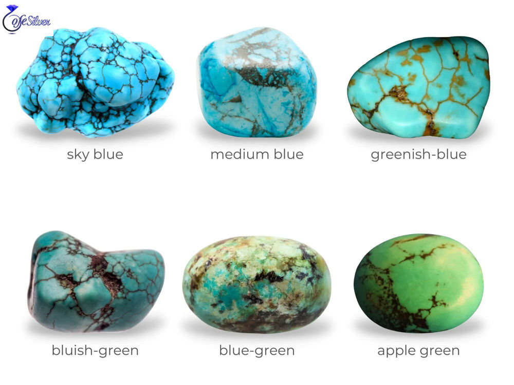 چهار نوع مختلف سنگ فیروزه